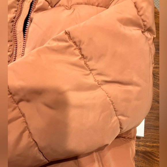 Peach Petit Bateau girl puffer - Picture 3 of 9